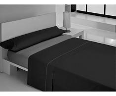 Gale Hayman Style Set di Lenzuola da 3Â Pezzi, Microfibra, Nero, 205Â x 150Â x 0.5Â cm