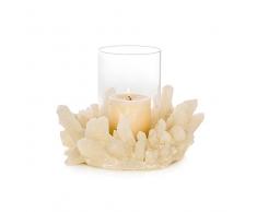 EUROCINSA Ref.18108 - Portabicchieri al Quarzo, poliresina, Bianco, 24 x 21 x 18 cm