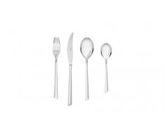 GERLACH Set di Posate Lucido Flames, Acciaio Inox, Argento, 50Â x 37Â x 10Â cm, 68Â unitÃ 