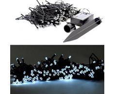 (200Â LED) KW catena di luce a energia solare 50Â âÂ 200Â LED Natale albero catena illuminazione da esterno giardino party