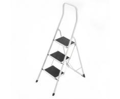Hailo Safety - Acciaio Sgabello Pieghevole con Staffa di Sicurezza 50 cm (3 passaggi)