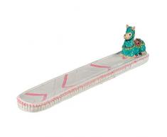 Puckator Llama Design-Cenere di incenso x 1, Resina, Multi, Height 6cm Width 4cm Length 26cm