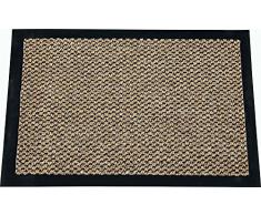 ID MAT 9015010 - Zerbino in Fibra, PVC e Polipropilene, 150 x 90 x 0,67 cm, Marrone, 90 x 150 cm