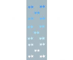 Euro Palms, Pannello decorativo natalizio, motivo: stelle, 100 x 350 cm, Bianco (WeiÃ)