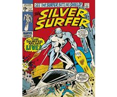 Silver Surfer 60 x 80 Centimetri Deve Vivere Tela Stampa