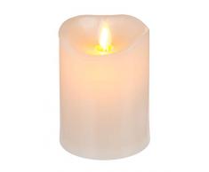 Out of the Blue - Candela con fiamma a LED tremolante, ca. 7,5 x 10 cm, con timer, in plastica, funzionamento a batteria, adatto anche per esterni