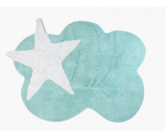 Aratextil Mimosa Tappeto per Bambini, Cotone, Menta, 120Â x 160Â cm