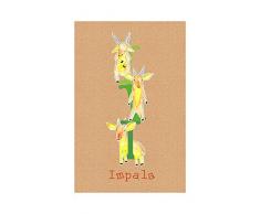 Komar Quadro da Parete ABC Animal I Soggiorno, Camera da Letto, Decorazione, Stampa Artistica Senza Cornice Disponibile in Tre Misure, Multicolore, P036I-50x70