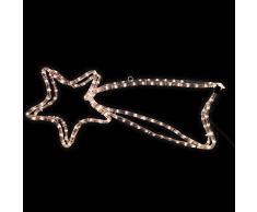 Unbekannt Natale Illuminazione Stella Fugaz 3D 27 x 63 cm Bianco