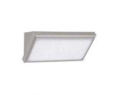 Lampada LED da Parete 12W, 600Lm Luce Soffusa 110Â° Forma Rettangolare Esterno Ip65