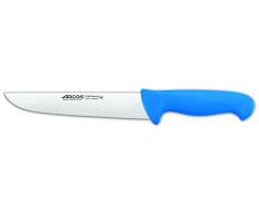 Arcos Serie 2900 - Coltello Scannare Coltello Macellaio Coltello Bistecca - Lama Acciaio Inossidabile Nitrum 210 mm - Manico Polipropilene Colore Blu