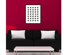 Walplus 29x36.25 cm adesivi da parete cornice FRECCE rimovibile autoadesivo arte murale decalcomania vinile DECORAZIONE CASA fai-da-te VIVENTE ufficio camera letto carta parati cameretta bimbi