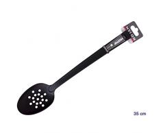 Home 0 Cucchiaione con Fori, Nylon, Nero, 7x4x35 cm