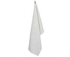 Clayre & Eef ROS42C - Strofinaccio da Cucina, Motivo Erbe aromatiche, 50 x 85 cm, Colore: Verde/Bianco
