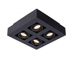 Lucide - Faretto da soffitto, in alluminio, 20 W, colore: Nero