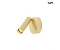 SLV KARPO 30 CW, LED Indoor Lampada da parete e da soffitto, Single Soft Gold 3000 K 9,5 W, alluminio, 9,5 W