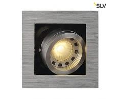 SLV, Luce da incasso, forma rettangolare, in alluminio spazzolato