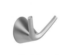 Tiger Gancio Appendiabiti portasciugamani, Metallo, Mat Cromo, 4 x 7 x 5.4 cm