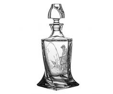 Crystaljulia Whiskey Caraffa, Vetro, 850Â ML, 14,5Â x 14,5Â x 28Â cm