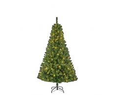 Black Box Trees Charlton Albero di Natale LED 140 L Tips 525-h185 x d115 cm, PVC, Verde, 185