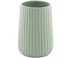 Gedy Marika portaspazzolini, Ceramica, Verde, 8Â x 8Â x 11,6
