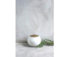 LUXE LODGE Portacandele, Bianco Madreperla, Unica