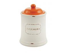 Villa dEste La Cucina Barattolo Zucchero, Ceramica, Bianco, 19.5x13.5x13.5 cm