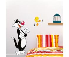 Nouvelles Images Adesivi Parete Bambini Titti e Silvestro (Warner) Nuove Immagini