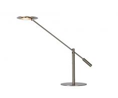 Lucide 19666/09/12 - Lampada da scrivania, in metallo, 9 W, cromo satinato