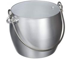 ITALO OTTINETTI Secchiello per Il Ghiaccio con Scarico Inserto 12Â cm, in Alluminio, Metallico, Taglia Unica