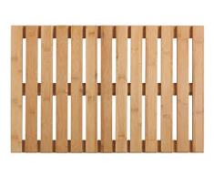 Wenko 23838100 - Griglia da Bagno per Interni ed Esterni, in bambÃ¹, con Base Antiscivolo, 40 x 60 cm