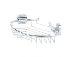 Tiger Ramos Cestello Doccia Angolare, Acciaio Inox, Cromato, 21,6 x 6,2 x 21,6 cm