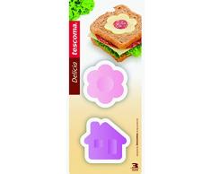 Tescoma 630937 Delicia Kids Tagliapasta Multiuso, Fiore e Casa, Plastica, 2 Pezzi