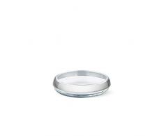 GEORG JENSEN Duo Ciotola, Vetro soffiato a Bocca, Argento, 19.5 cm