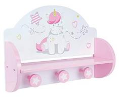 FUN HOUSE 713046 - Mensola Appendiabiti, Motivo: Unicorno