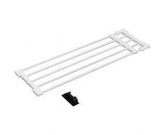 Iris Ohyama Storage Rack H-J-NST75 White Stendino telescopico Senza Montaggio a Parete, Bianco, 5 x 75/120 cm