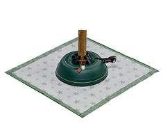 Krinner 94235 - Set Supporto per Albero di Natale Premium L + Coperta Verde (Altezza Albero Fino a 2,70 m, Diametro Tronco 12 cm, Serbatoio Acqua per 3,7 l)