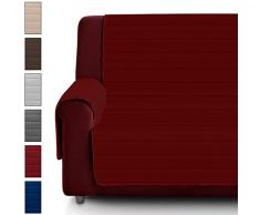 Eiffel Textile - Copridivano, Chaise Longue, Imbottito, per Animali Domestici, in Poliestere 4 posti Rosso