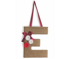 Villa dâEste Home Tivoli Word Appendino Fuoriporta E, Corda, Marrone, 27x5x27 cm