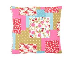 Max Winzer 989154442049823, Cuscino Decorativo, Stile Patchwork, 40 x 40 cm, Bianco (WeiÃ)