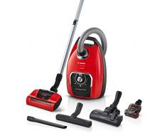 Bosch BGB8PET1 ProAnimal - Aspirapolvere con sacchetto, 650 W, 74 decibel, colore: Rosso