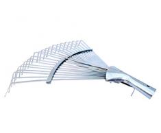 Sunflower 040211 Scopa Metallica per Foglie, Regolabile, Zincata