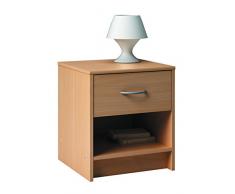 Demeyere Armadietto 1 CASSETTO 1 Nook Nickel, Holz, Faggio Essenziale, 43.4x42.1x48.8 cm