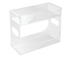 InterDesign Cabinet Binz Portaspezie, Plastica, Trasparente, 16.5x16.5x16.5 cm