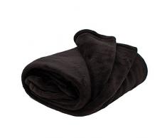 Thumbs Up hugzbk Hugz Coperta in Pile Poliestere Nero 135Â x 175Â x 1Â cm