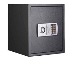 Bakaji Cassaforte Mobile da Parete Numerica Digitale 40 x 40 x 35 cm Cassetta di Sicurezza a Muro Elettronica Casa Albergo Hotel Safe con + 4 x AA Batterie e 2 Chiavi di Emergenza