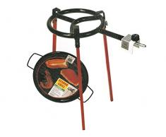 VAELLO 5052 Fornello con Treppiede con Bistecchiera, Metallo, Grigio, 2 unitÃ 