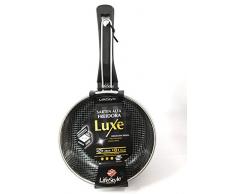 Lifestyle - Padella friggitrice con cestino, 24 cm, colore: nero