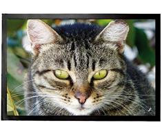 Gatti - Gatta Tigrata, Ritratto Zerbino (60 x 40cm)