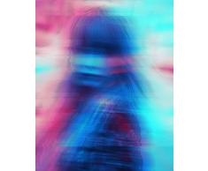 Komar - Quadro da Parete, Motivo: Ragazza Neon, per Soggiorno, Camera da Letto, Decorazione, Stampa Artistica Senza Cornice, Disponibile in 3 Misure, Multicolore, P119-40x50